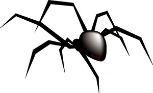 Spider  black and white spiderman clipart black and white free