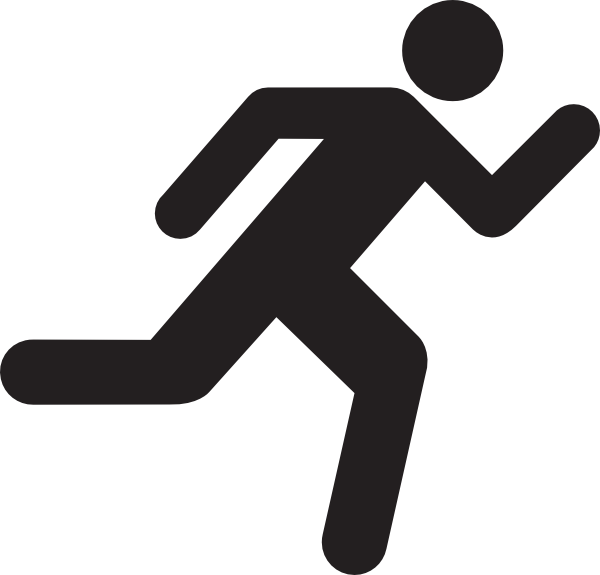Stick person running clipart clipartfest