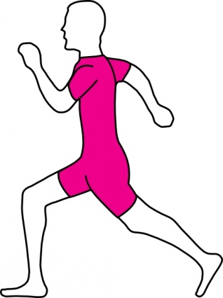 Stick person running clipart free images 4