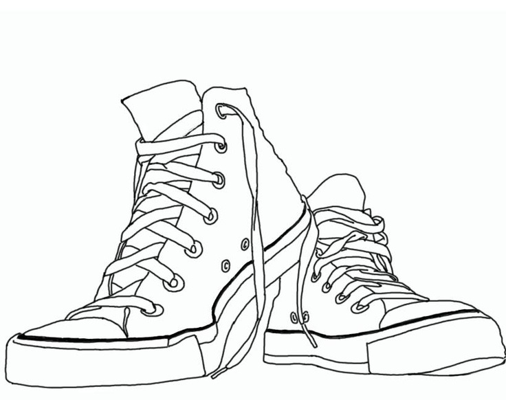 Tennis Shoe Converse Shoes Clipart Clipartfest WikiClipArt