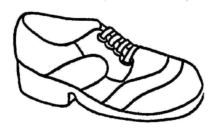 Tennis shoes clipart black and white free 19