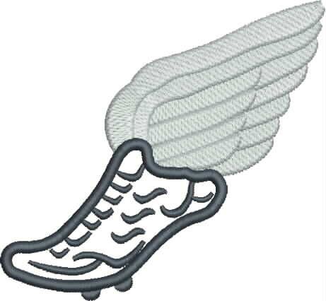 Track shoe with wings 7 clip art