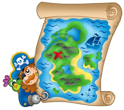 Treasure map clipart 0