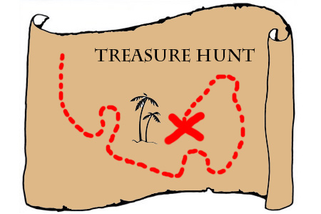 Treasure map clipart 11