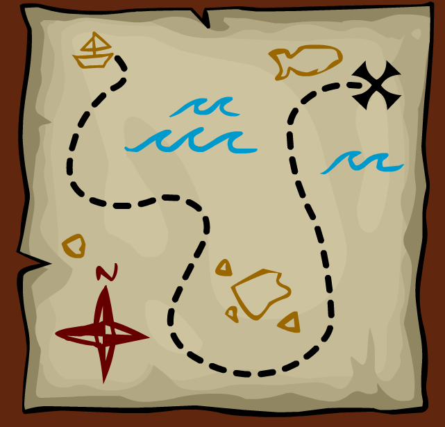 Treasure map clipart 5 2