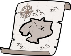 Treasure map clipart 6