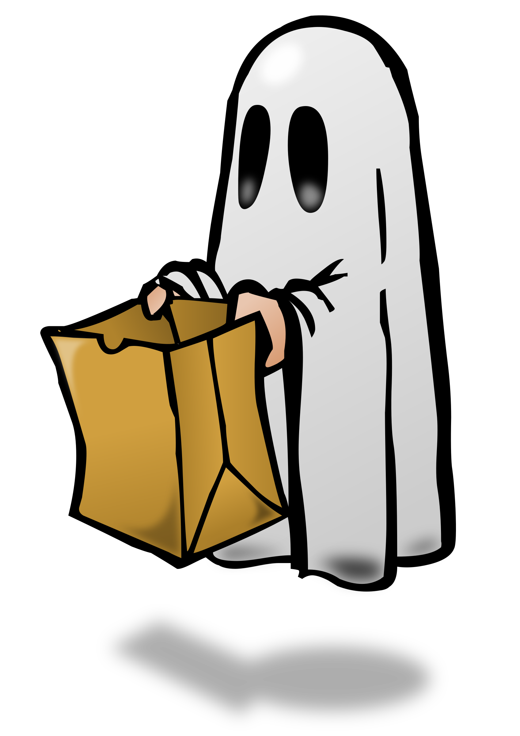 Trunk or treat ghost trick or treat vector clipart free