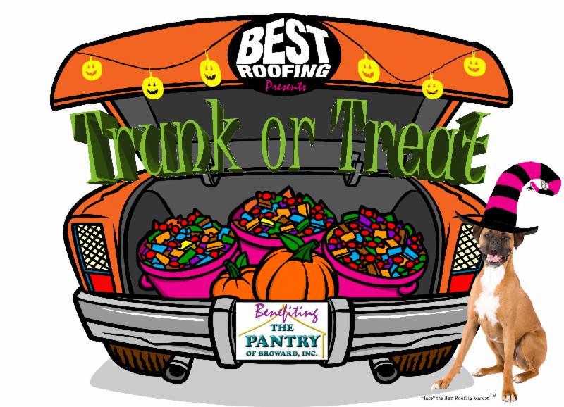 Trunk or treat participate in roofing clipart