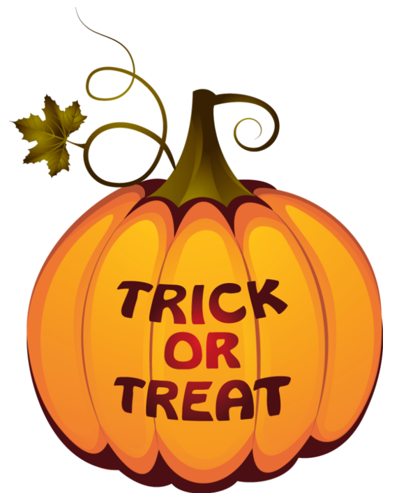 Trunk or treat transparent trick or treat pumpkin clipart