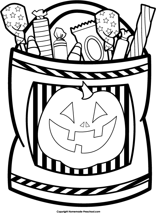 Trunk Or Treat Trick Or Treat Bag Blank Clip Art Pictures To Pin On Wikiclipart