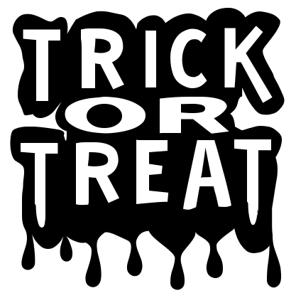 Trunk or treat trick or treat clipart 3