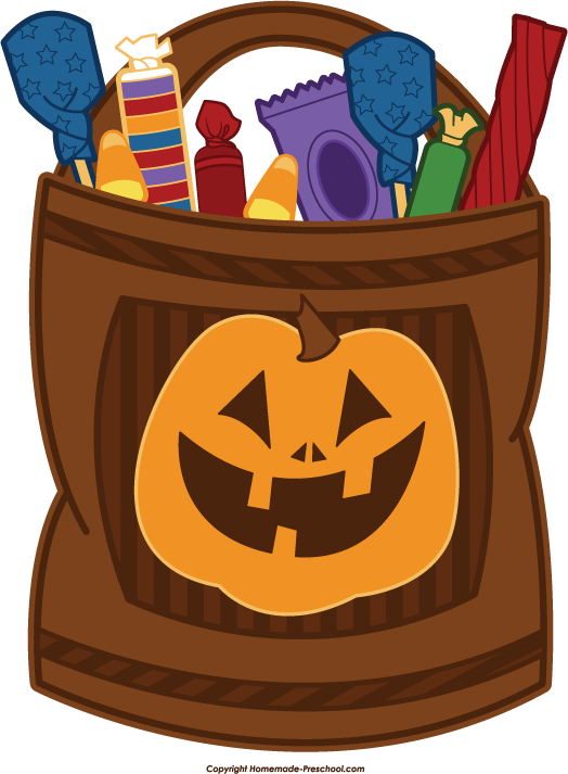 Trunk or treat trick or treat clipart 7