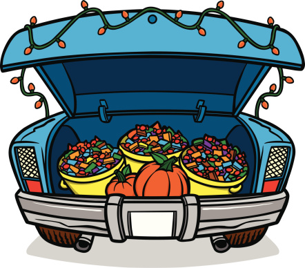 Trunk or treat trunk of a car clipart clipartfest