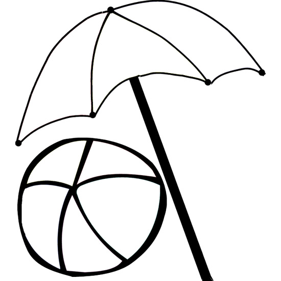 Umbrella  black and white beach umbrella clipart hostted