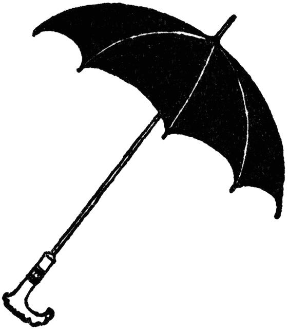 Umbrella  black and white free umbrella clip art