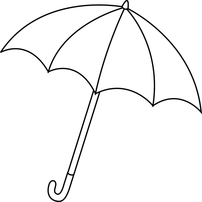 Umbrella black and white photos of umbrella outline clip art black 3 ...