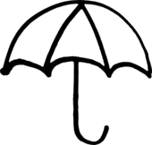 Umbrella black and white umbrella clip art black and white umbrella ...