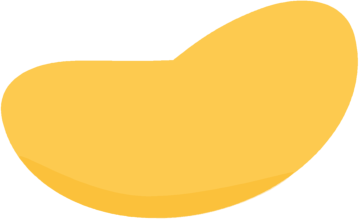 Yellow jelly bean clip art image