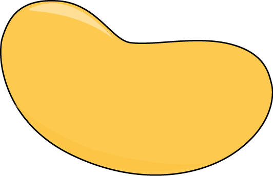 Yellow jelly beans clipart