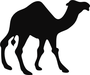 Camel clipart black and white free images 3