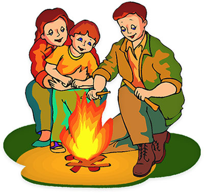 Camping s animations free clipart