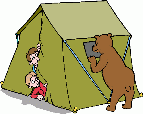 Cartoon camping clipart 2