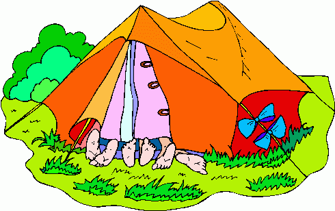 Cartoon camping clipart 6