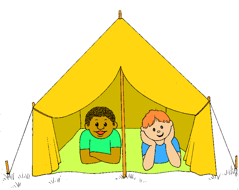 Cartoon camping clipart 7