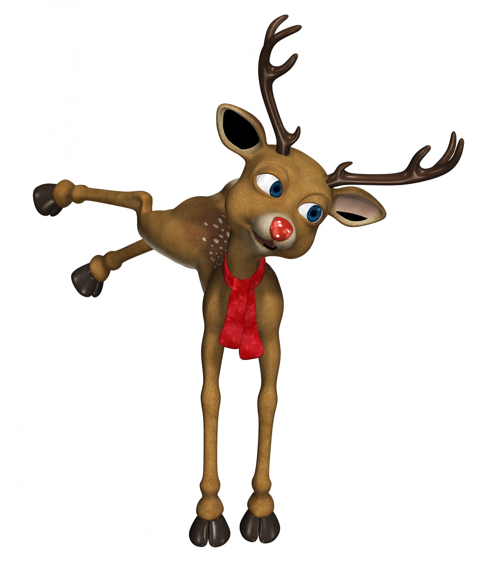 Cartoon reindeer clipart free pictures