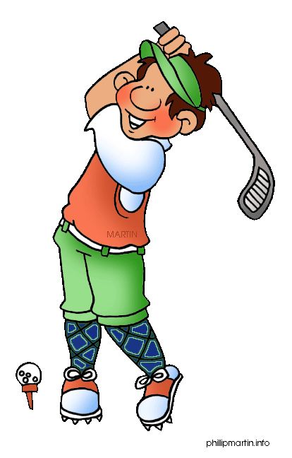 Clip art golfers and funny golf on