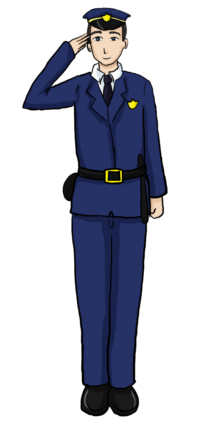 Clip art police officer uniform clipart 2