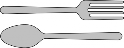 Clipart fork and spoon clipartfest