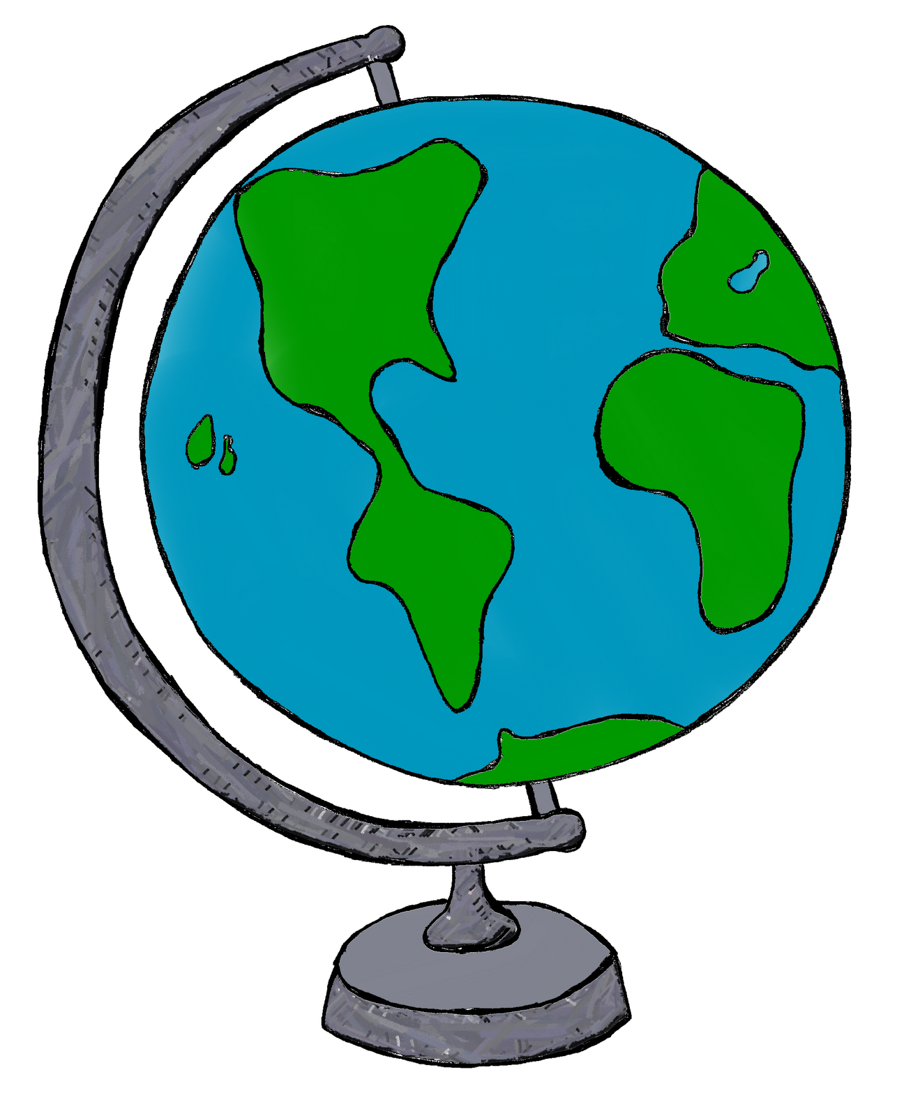 Earth clipart black and white free images 4