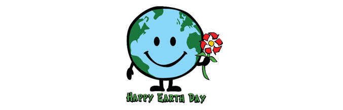 Earth day a book display library clipart