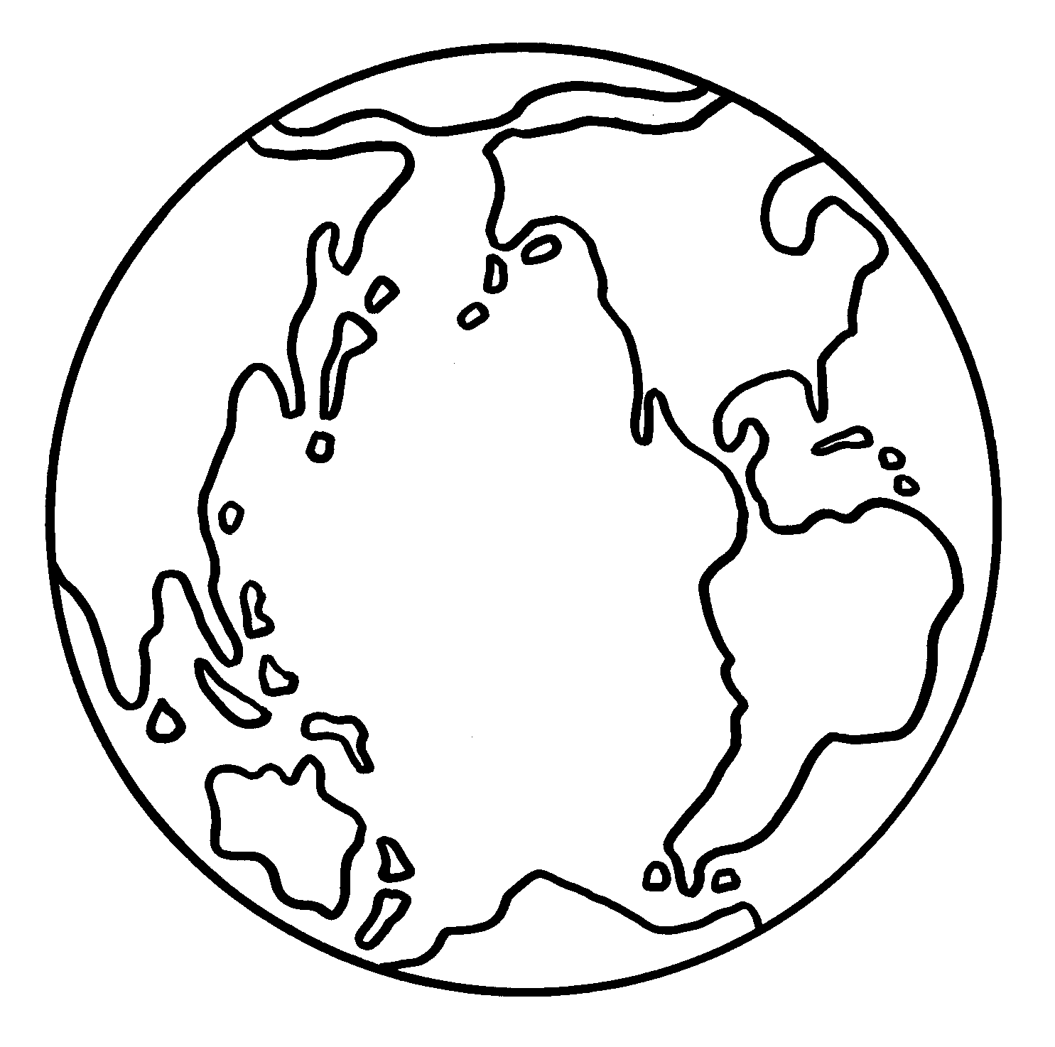 Earth globe clipart black and white free images 3