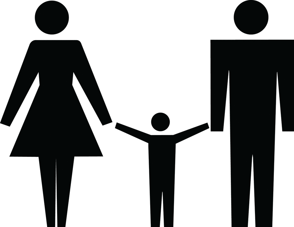 Family silhouette clip art free clipart images