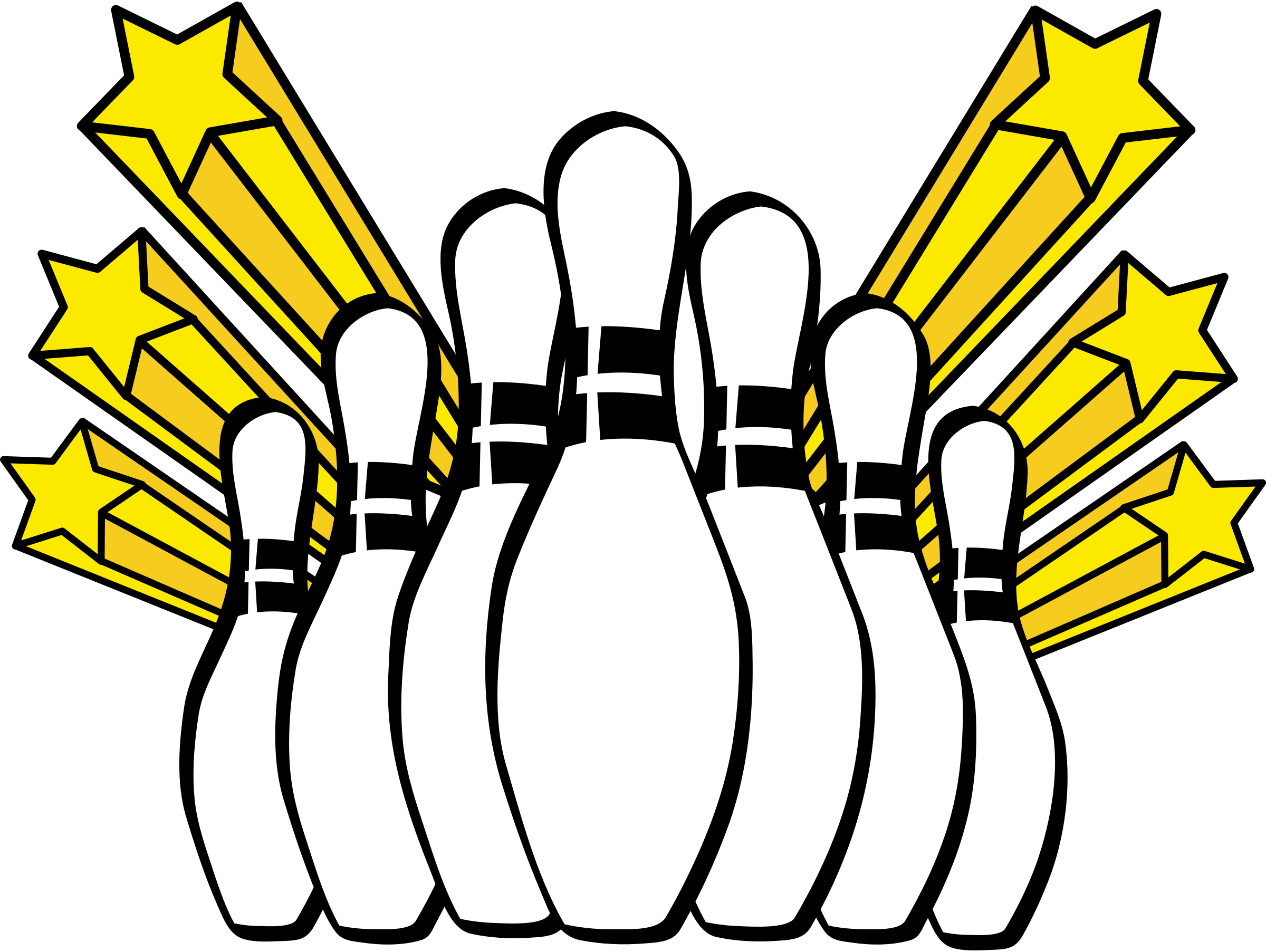 Free 5 pin bowling clipart idea