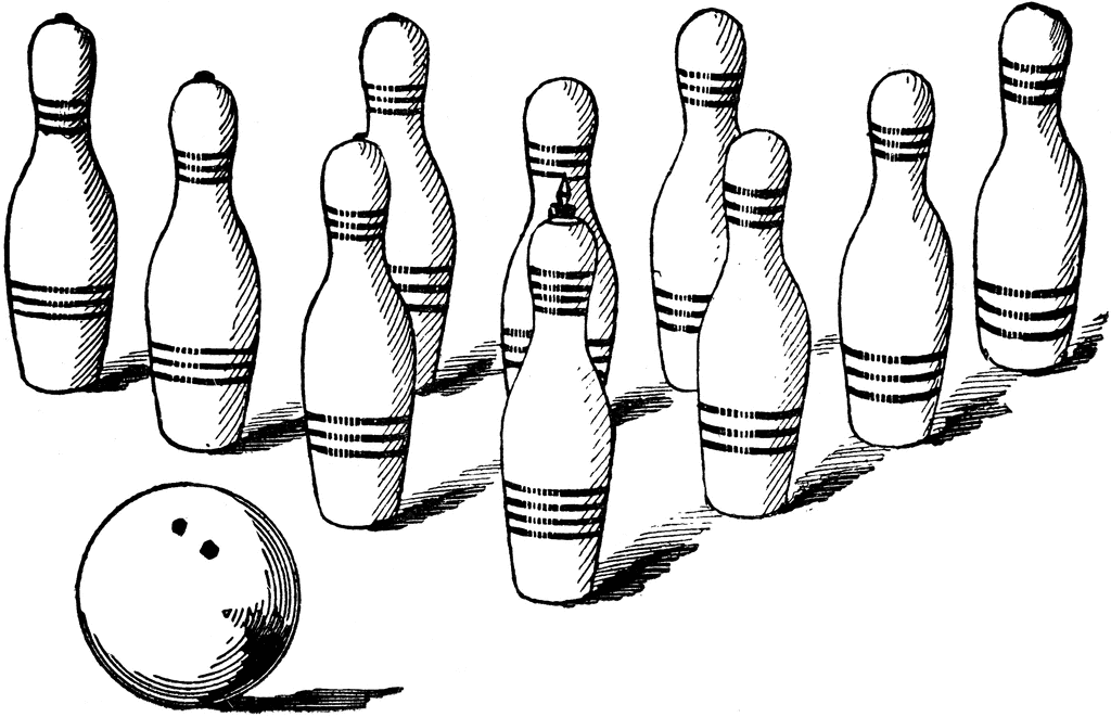 Free bowling clipart printable free images 4