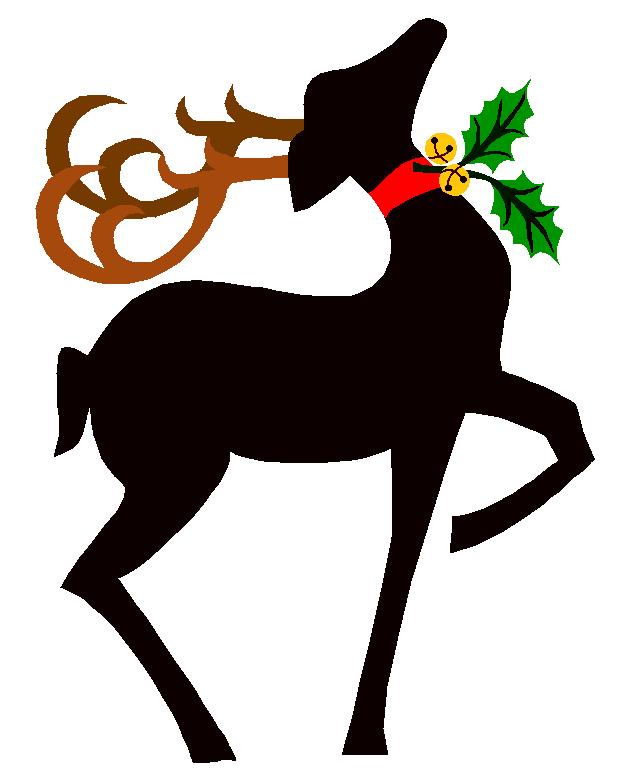Free modern christmas reindeer clipart clipartfest