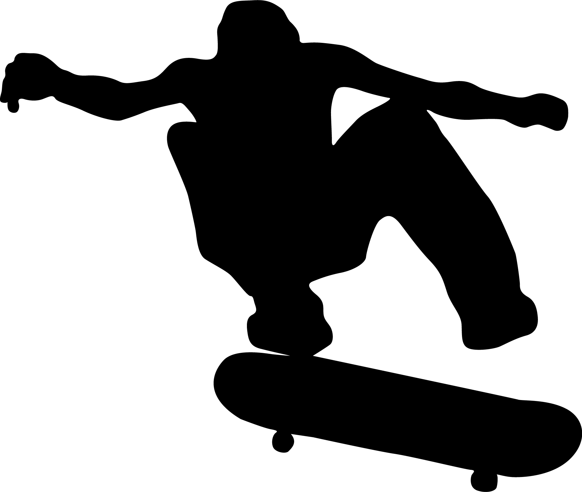 Free skateboarding clipart