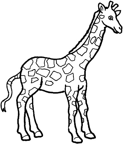 Giraffe clipart black and white free images 2