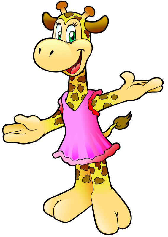 Giraffe free to use clip art 2