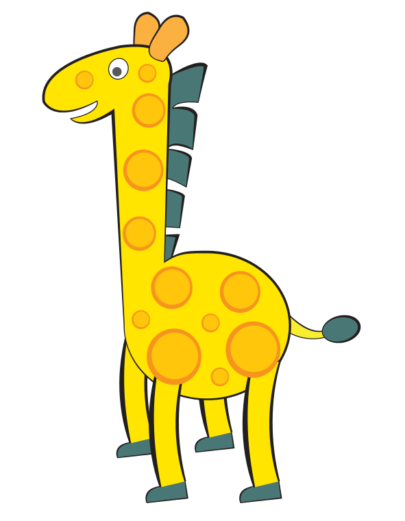 Giraffe free to use clipart 4