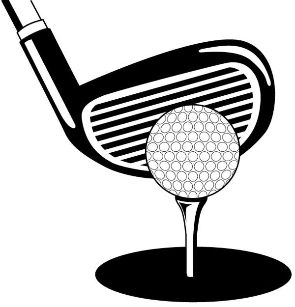 Golf clipart black and white free images 3