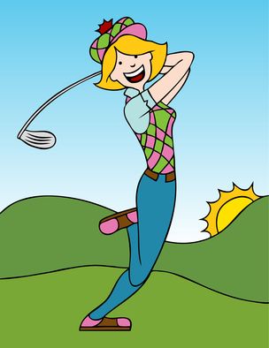 Golfers clip art and golf on 2