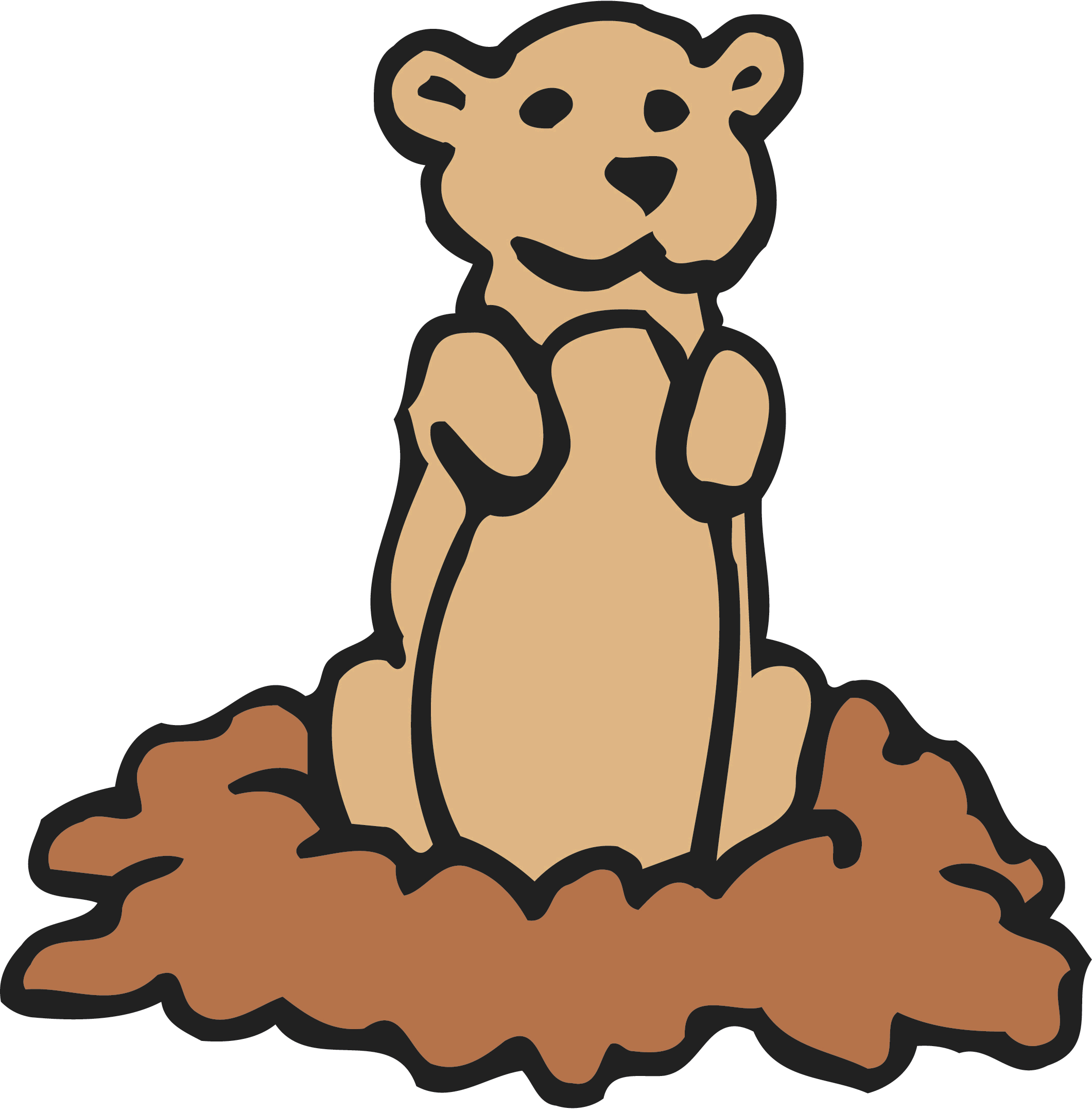 Groundhog clipart free clipart images 3