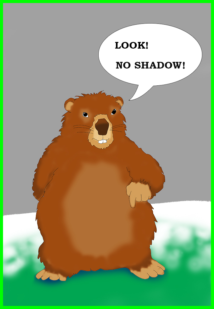 Groundhog day clipart 3