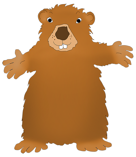 Groundhog day clipart