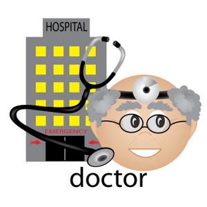Hospital doctor clipart