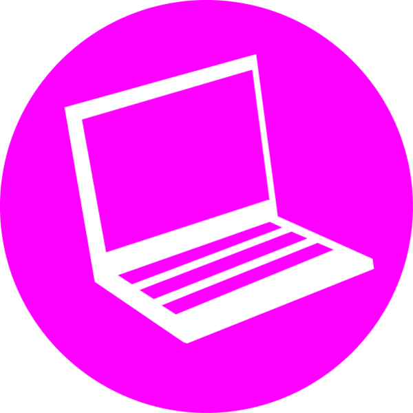 Icon laptop vector clip art